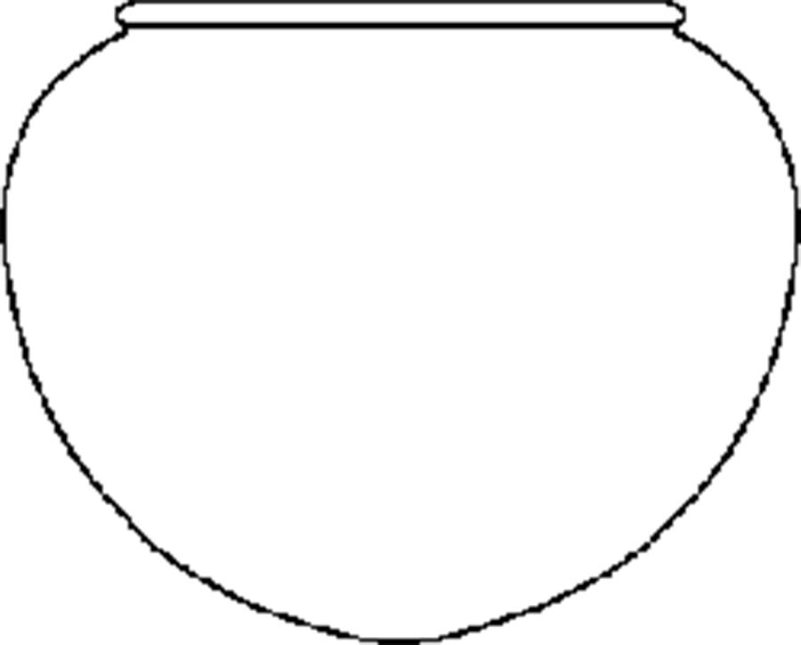 Раскраски шаблон вазы для малышей (шаблон, ваза)