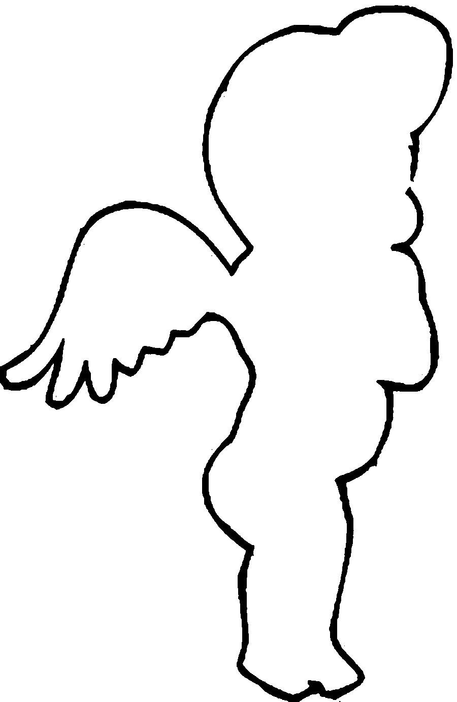 Раскраски Ангел для детей (ангел)