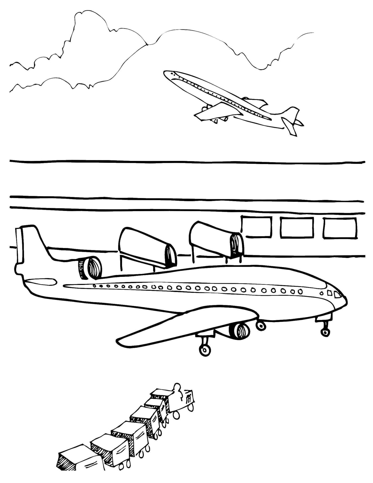 Раскраска самолета (Самолеты)