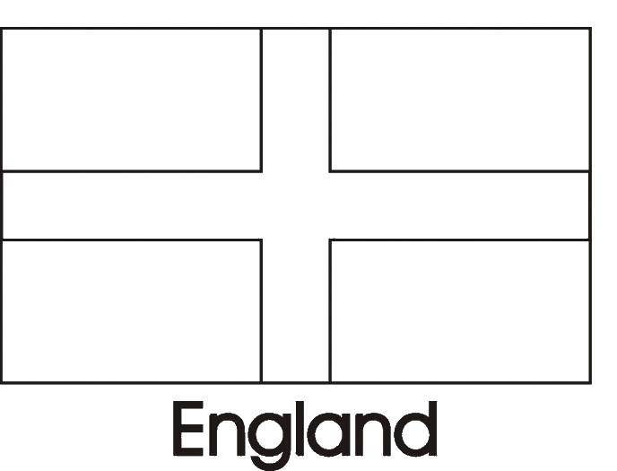 Раскраски флаг Англии для детей (флаг, Англия)