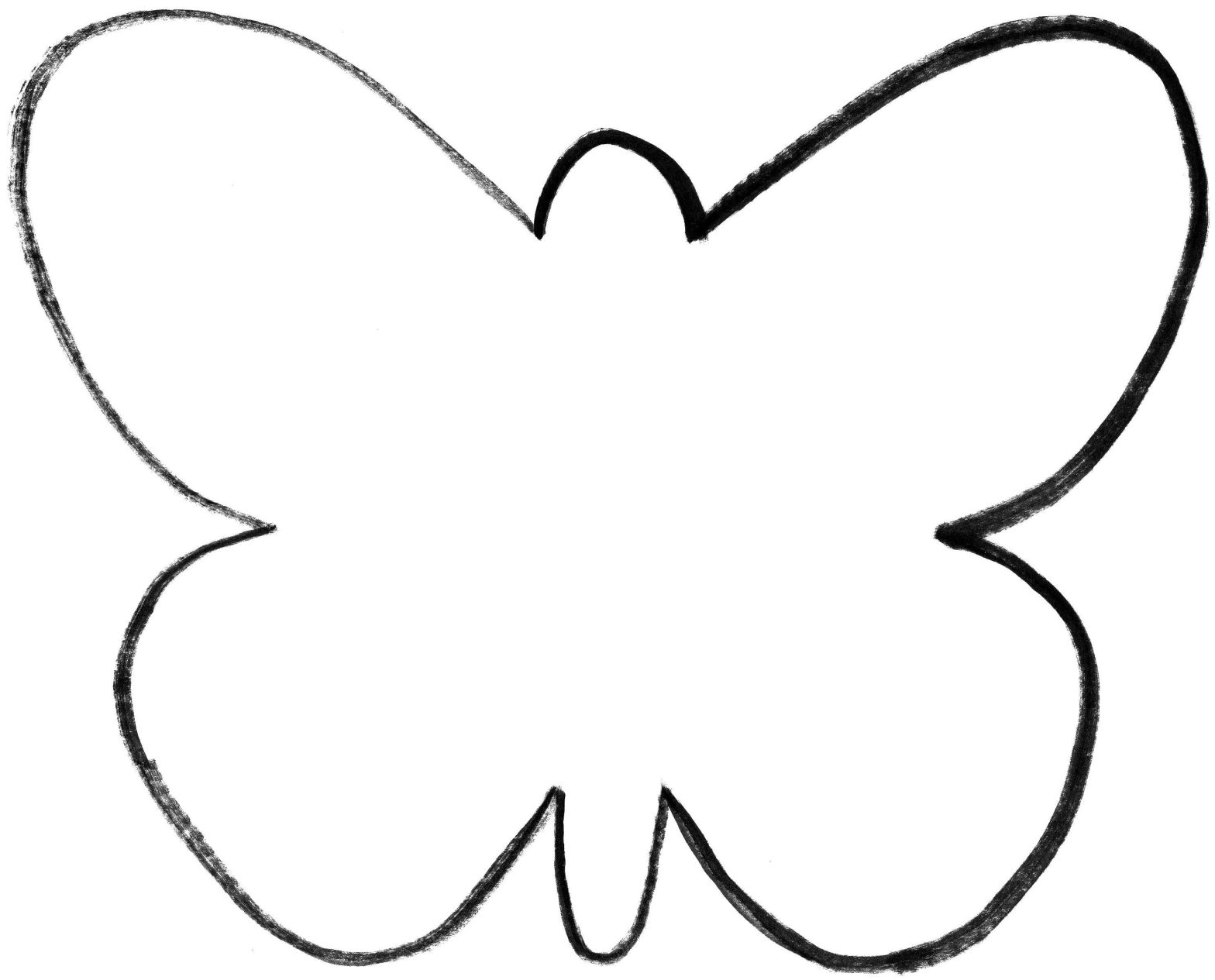 Раскраска насекомые: бабочка с крыльями для детей (бабочка, крылья)
