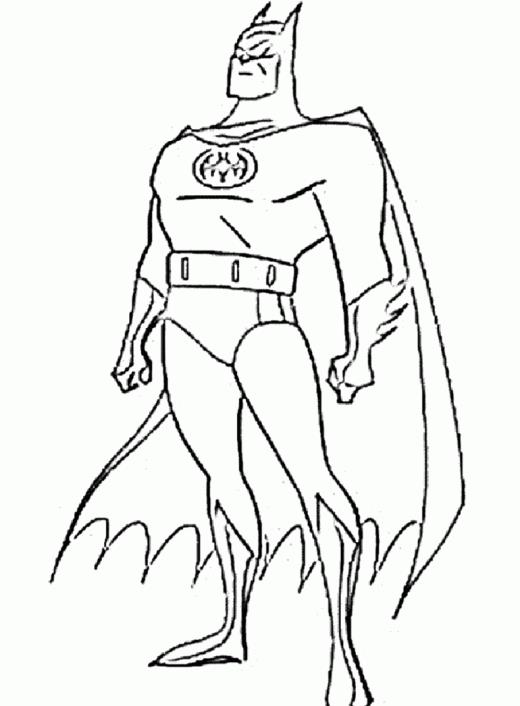 Раскраска Бетмен для мальчиков (Бетмен)