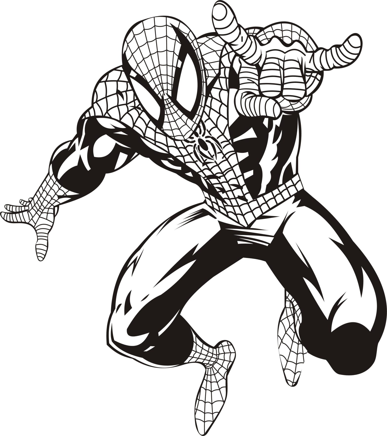 Раскраска Человек-паук для мальчиков (Человек-паук)