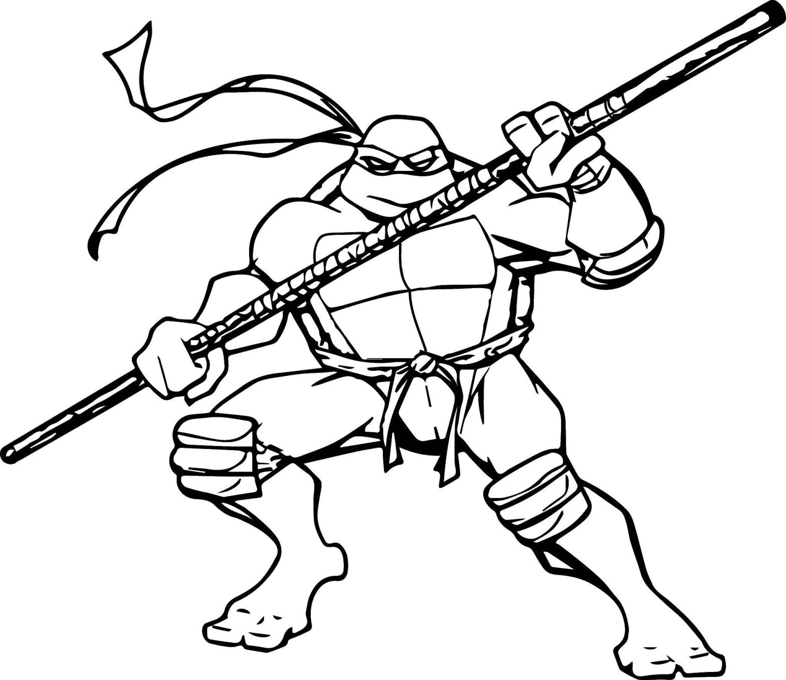 Раскраска с изображением героев мультфильма Черепашки ниндзя (Черепашки, Ниндзя, Картинки)