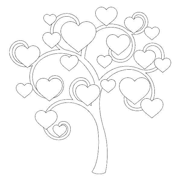 Раскраски с изображением семейного дерева для детей (семейное, дерево)