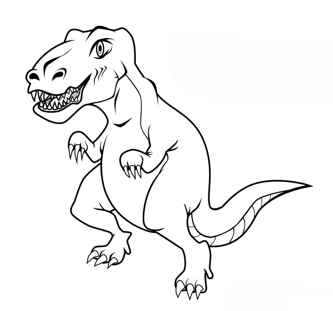 Раскраска Динозавр для мальчиков (распечатки)