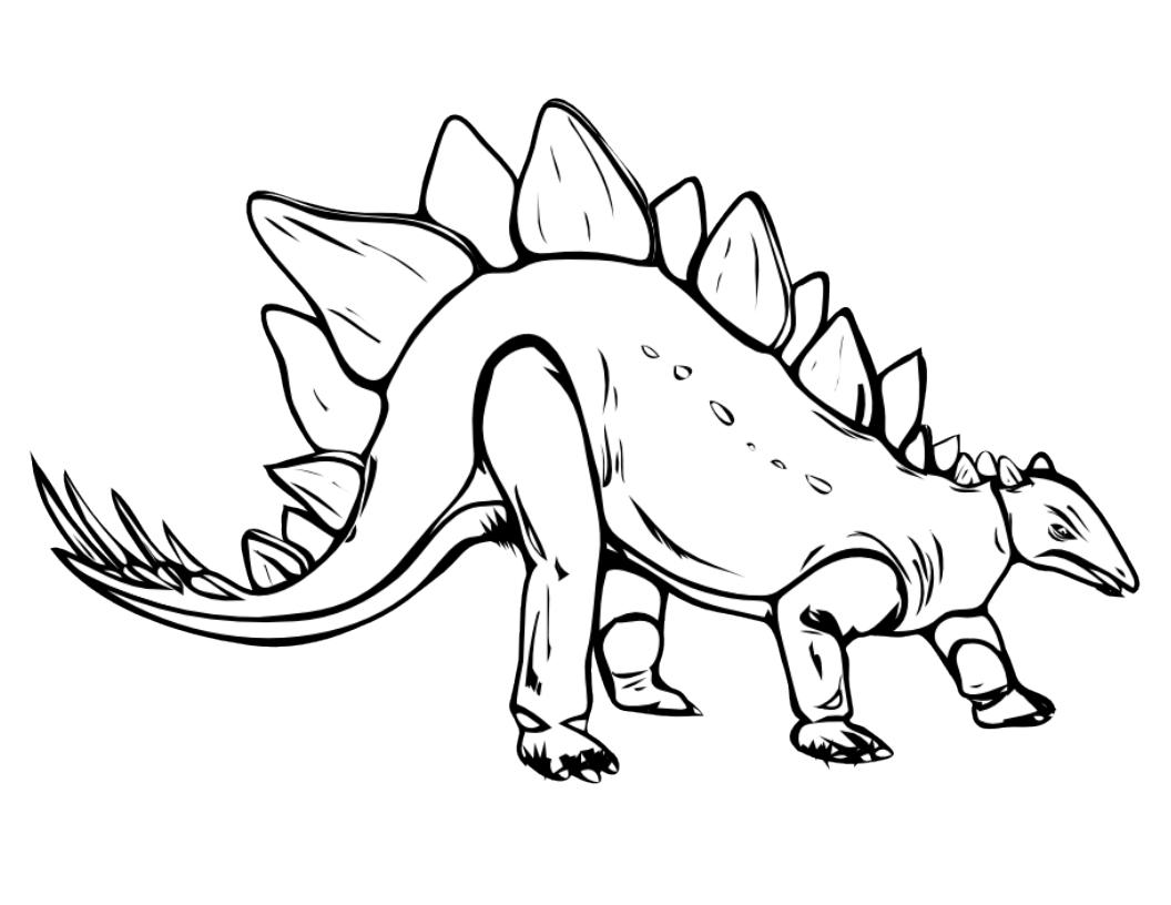 Раскраска динозавра для мальчиков