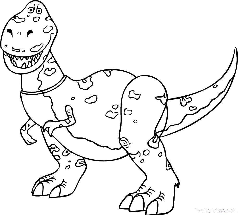 Детские раскраски игрушки динозавр для развития моторики (игрушки, динозавр)