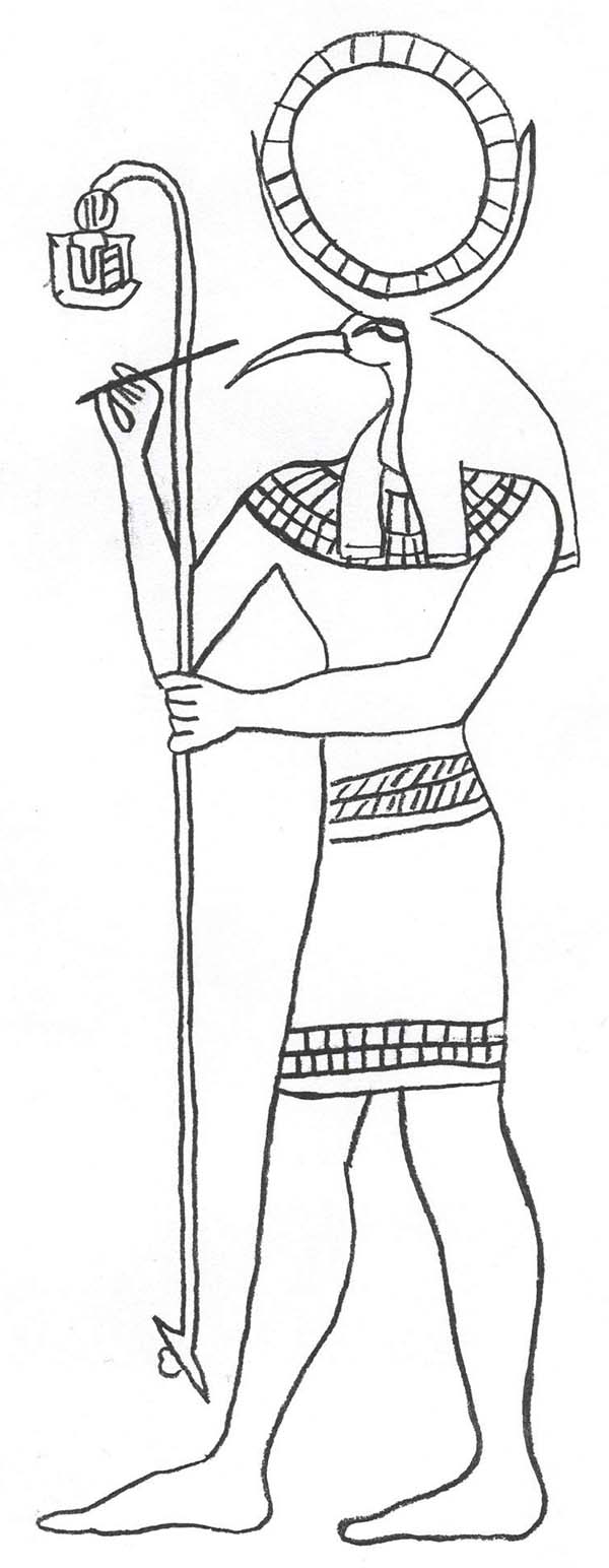 Раскраски для мальчиков: древний мир и боги Египта (боги)