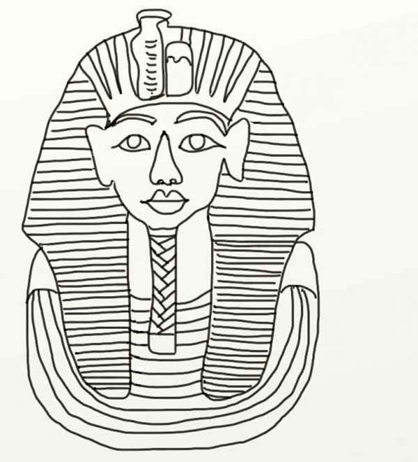 Древний мир, египет Раскраски для мальчиков: изображение пирамиды и сфинкса