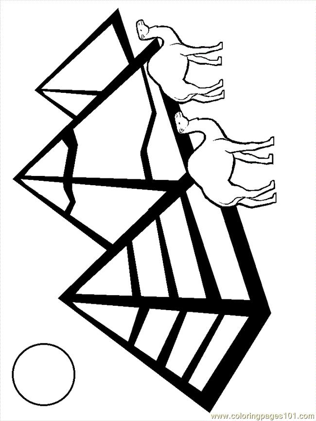 Раскраски для мальчиков с изображением верблюдов, пирамид и солнца (древний, солнце)