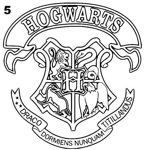 Раскраски Гарри Поттер и Хогвартс для детей (хогвартс)