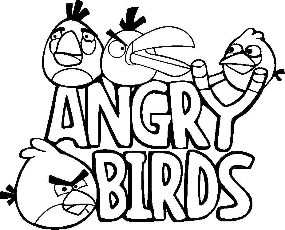 Раскраска angry birds энгри бердз для детей (настроение, цвета)