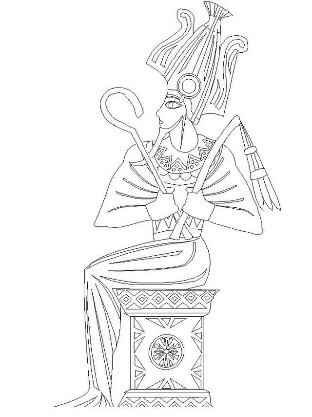 Раскраска Фараон для мальчиков (фараон)