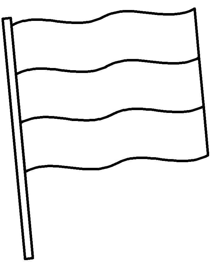 флаг из мультфильма для раскраски