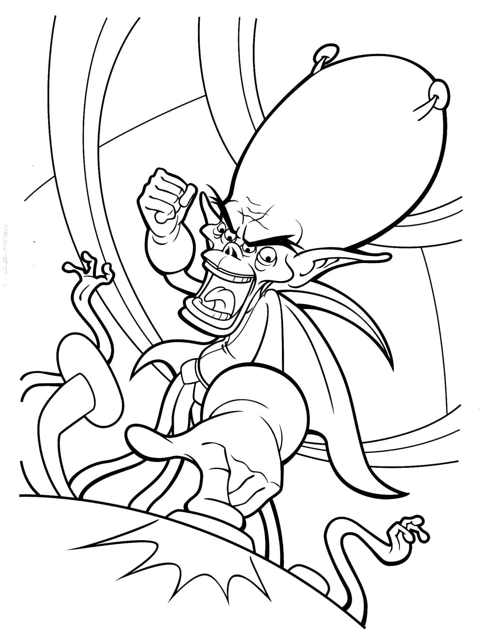 Раскраска с Монстрами и Пришельцами из мультфильма Галактазар (монстры, галактазар)