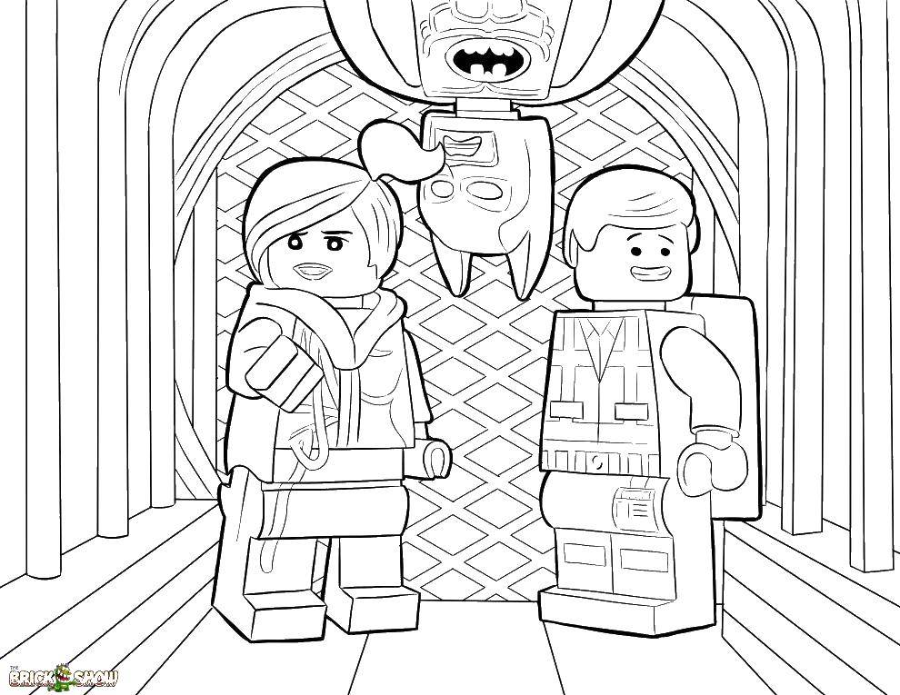 Раскраска Лего Бэтмен для мальчиков (Лего, Бэтмен)