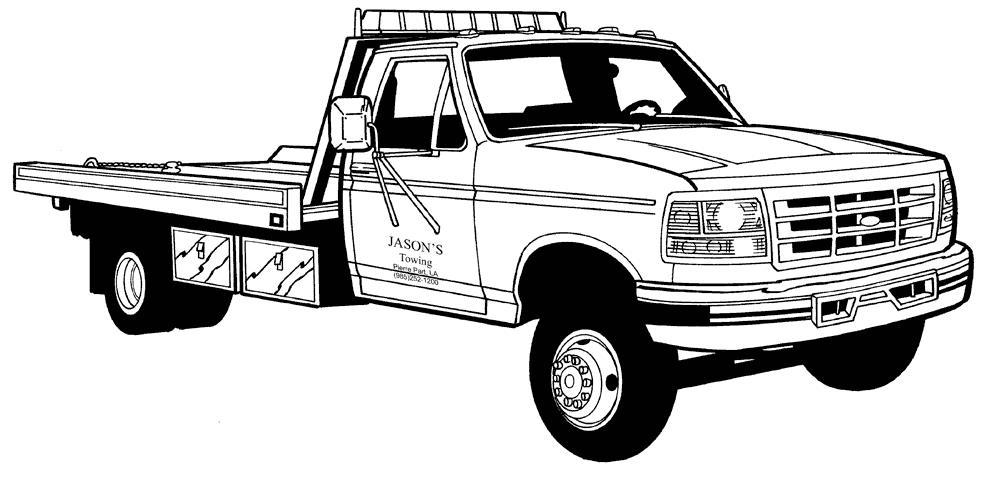 Раскраска грузового автомобиля для мальчиков (грузовой, автомобиль)