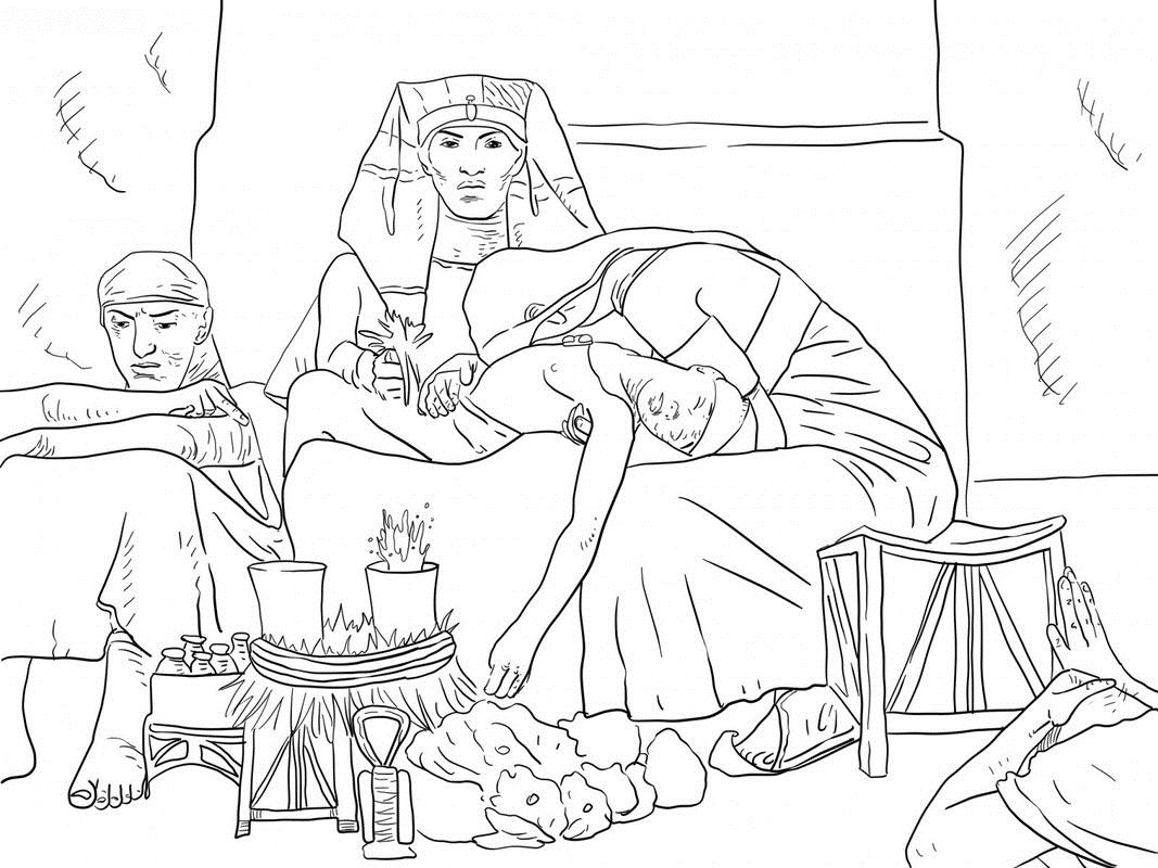 Раскраски на тему истории Египта для мальчиков бесплатно