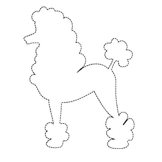 Раскраска собаки контур (собаки, контур, породы)