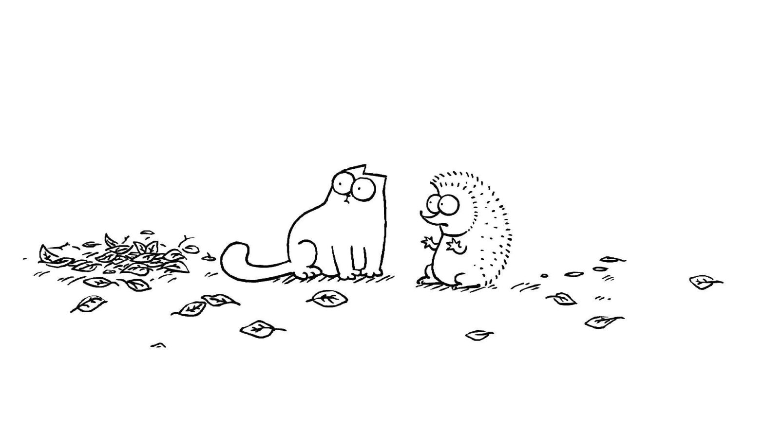 Раскраска кота Саймона из мультфильмов для детей