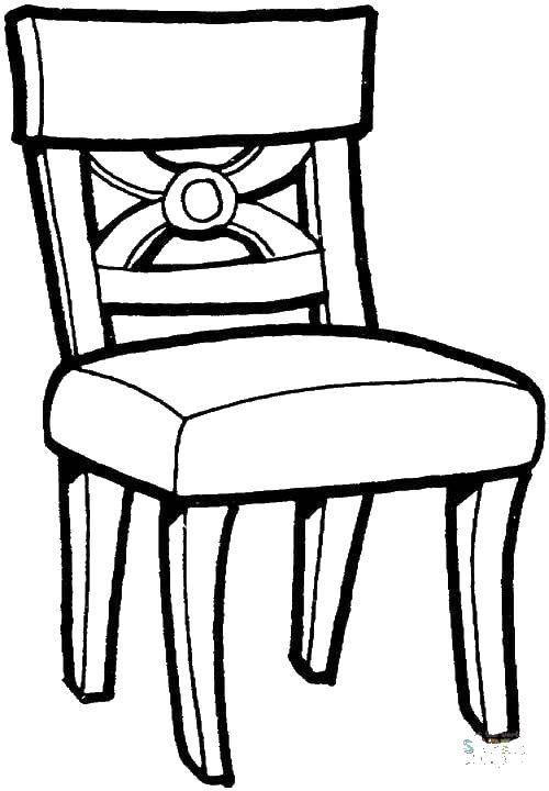 Раскраска Кресло для детей