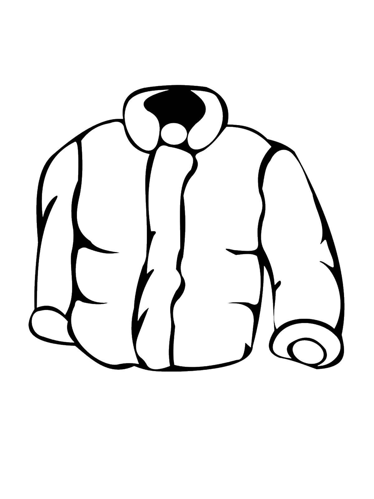 Раскраска Куртки для мальчиков (Куртка)