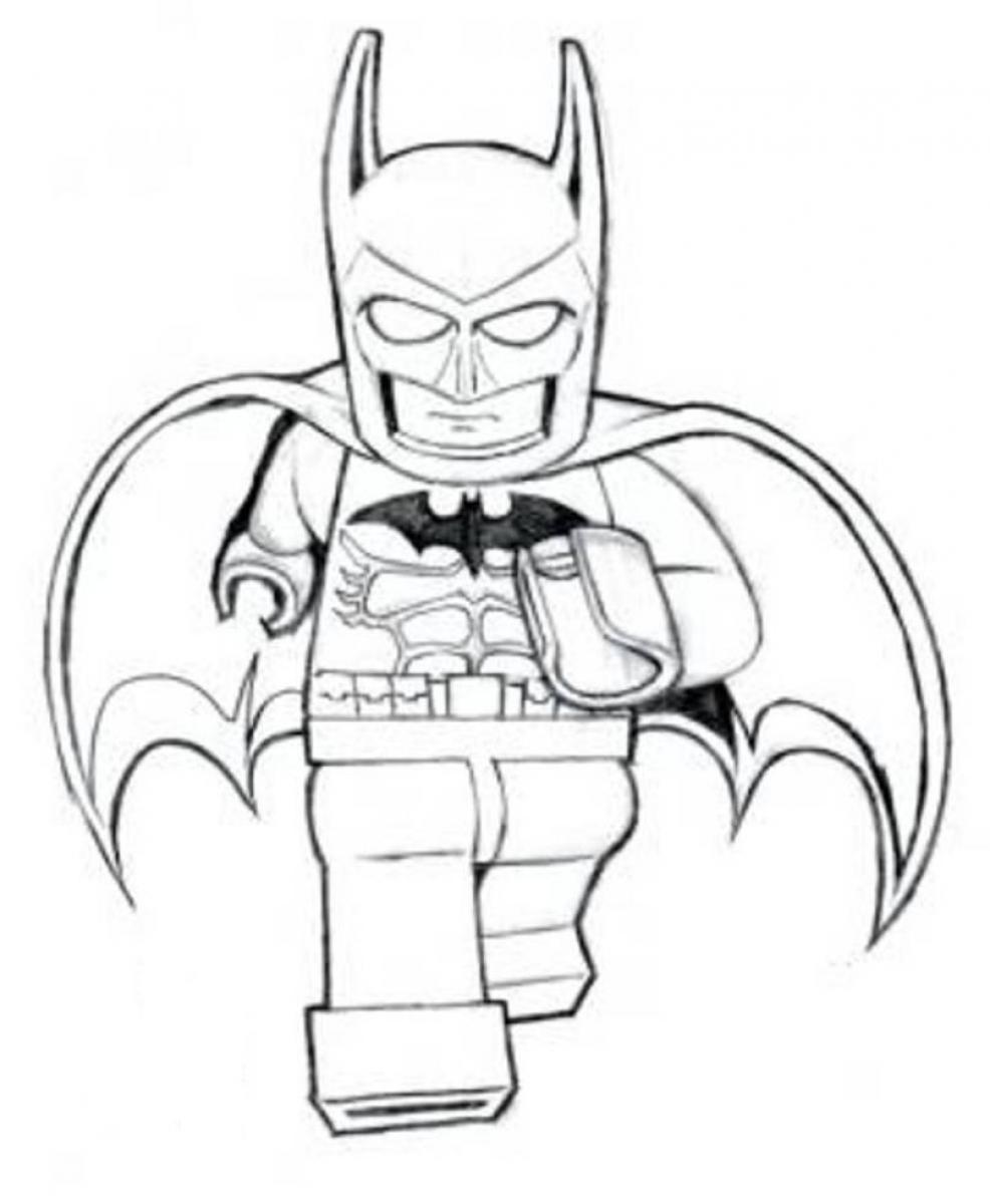 Раскраска Лего Бэтмен (Лего, Бэтмен)