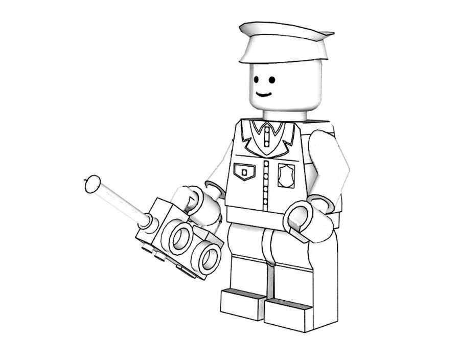 Раскраска Лего Конструктор (Лего, Конструктор)