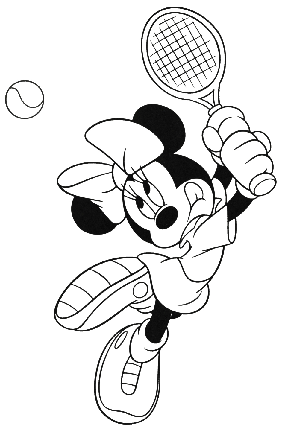Минни Маус играет в теннис (теннис)