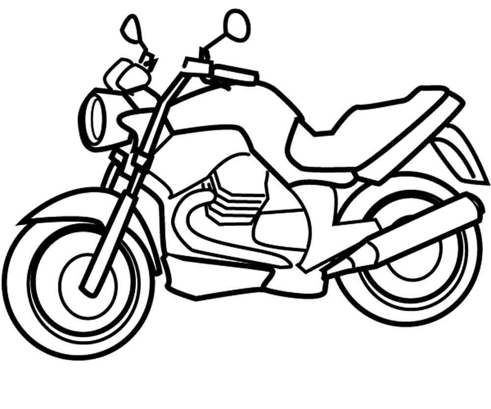 Раскраска мотоцикл Yamaha для мальчиков (мотоцикл, Yamaha, занятие)
