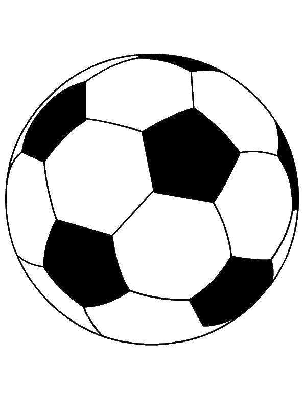 Детская раскраска с изображением игрового поля для футбола (футбол, игры, мышление)