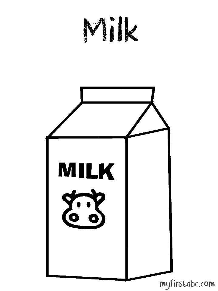 Раскраска молока для детей (молоко)
