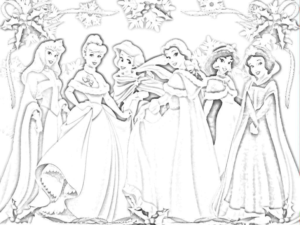 Раскраска с принцессой Диснея для девочек (дисней, рапунцель)