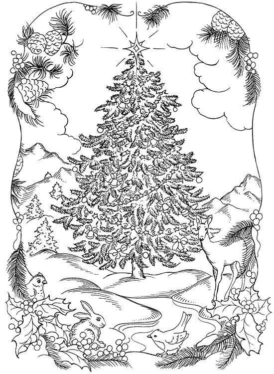 Раскраски на тему Рождество для детей (подарки)