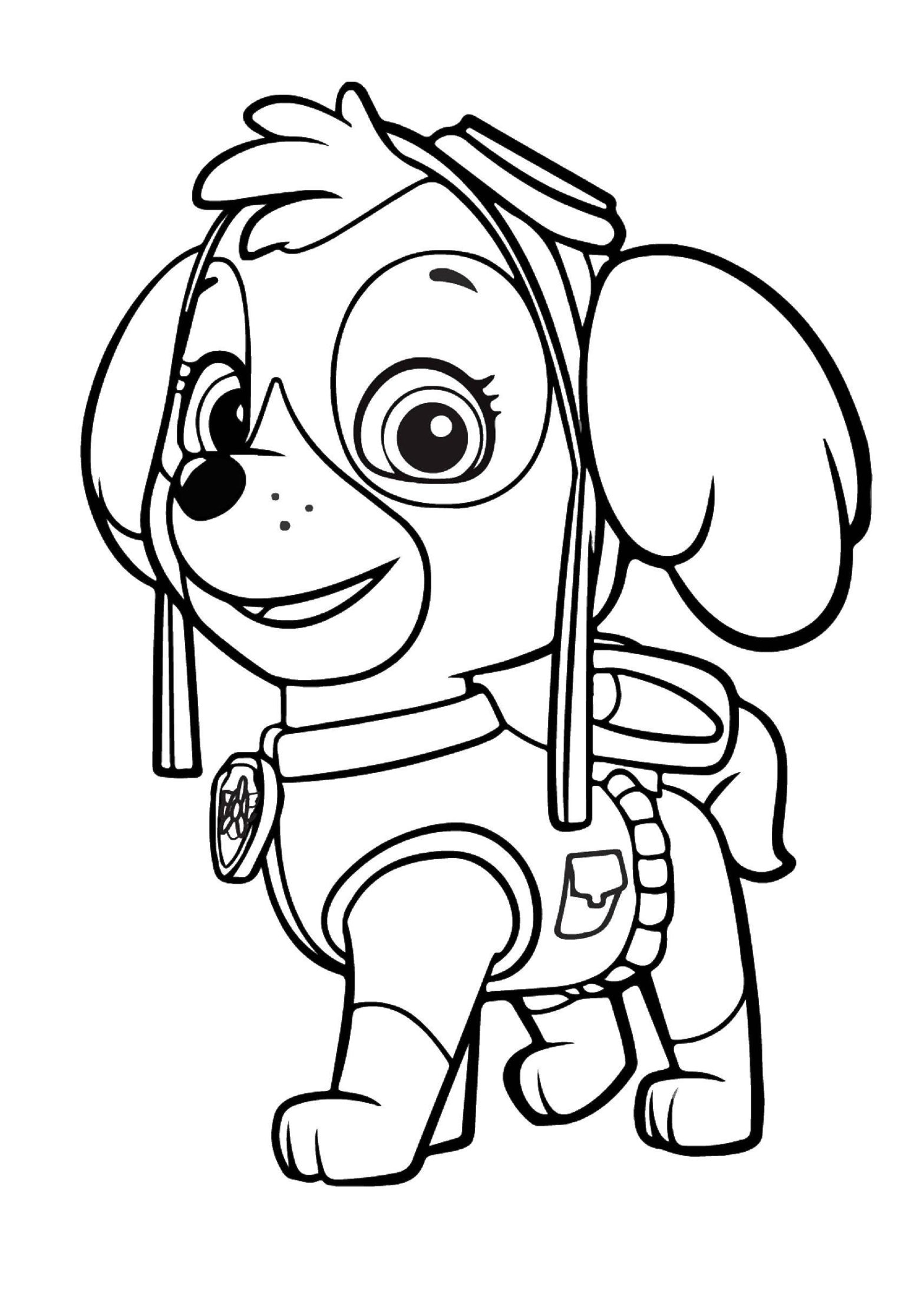Раскраска Персонаж из мультфильма Скай для детей (скай, персонаж, развивающие)