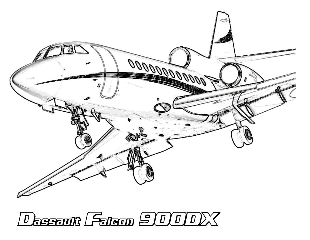 Раскраска самолета для перевозки пассажиров (самолет)