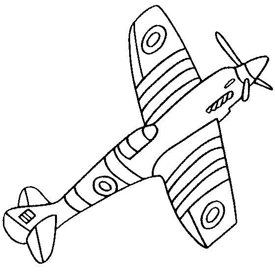 Раскраски самолетов с пропеллером для мальчиков