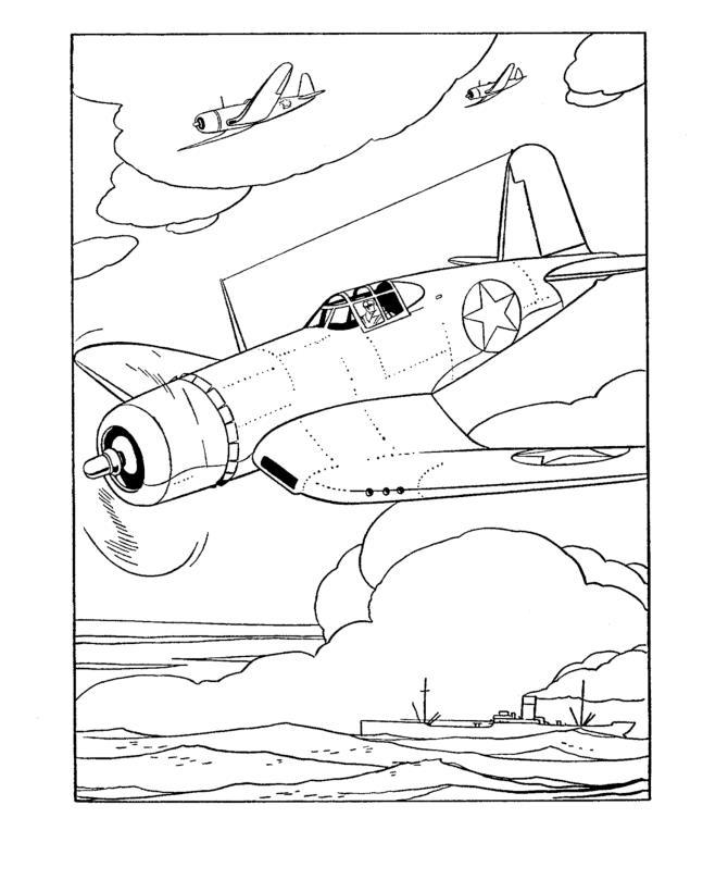 Раскраска самолета и корабля для детей мальчиков (самолеты, корабли)