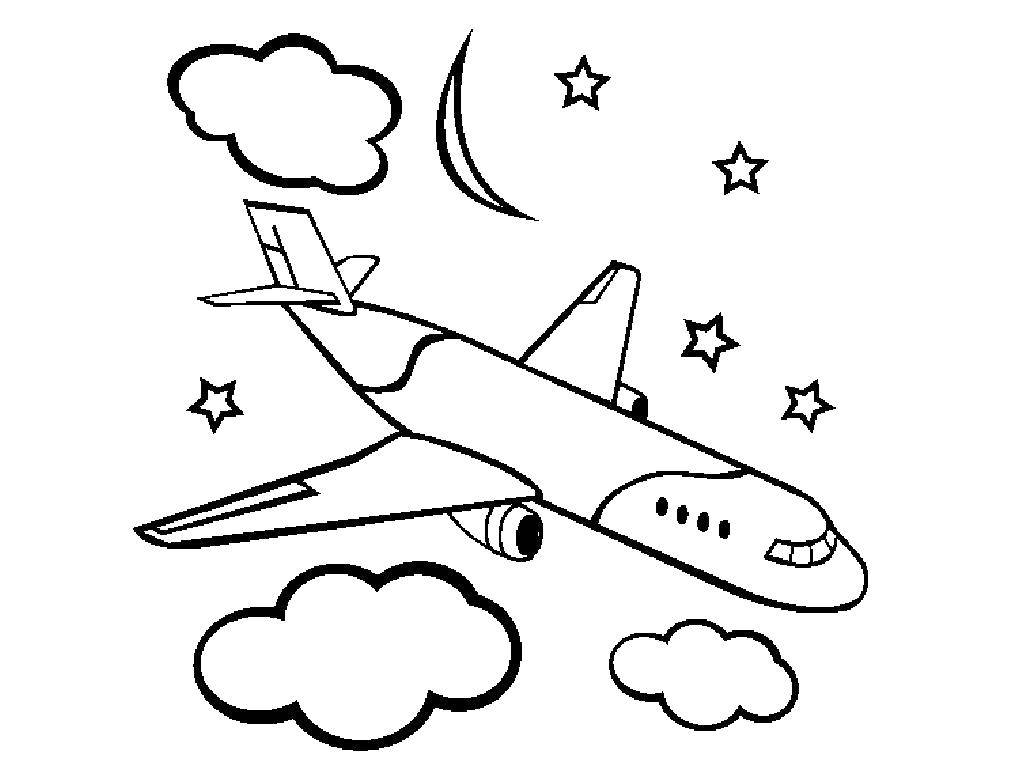 Раскраска самолеты для детей (самолеты)
