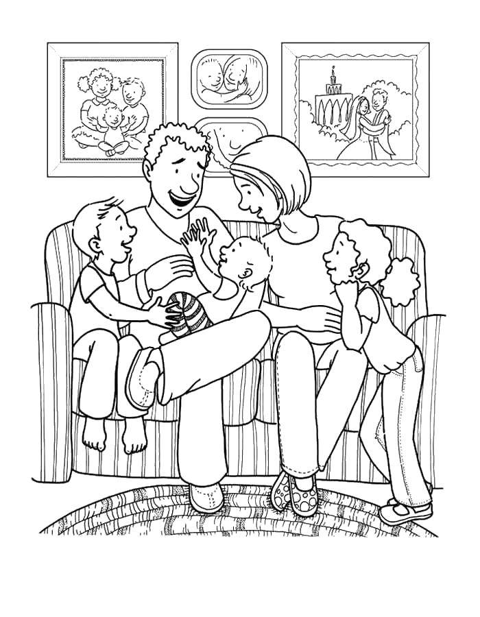 Раскраски для всей семьи: лучшие идеи родителей и детей (семья, дети)