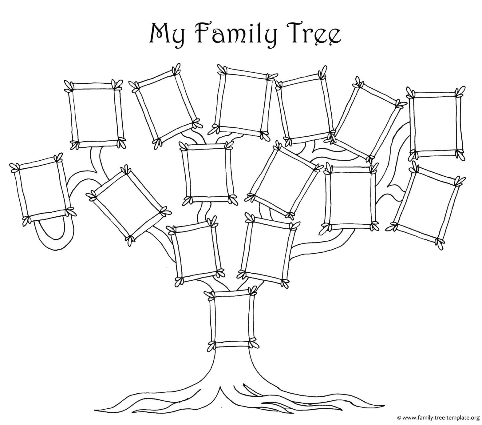 Раскраска семейного дерева