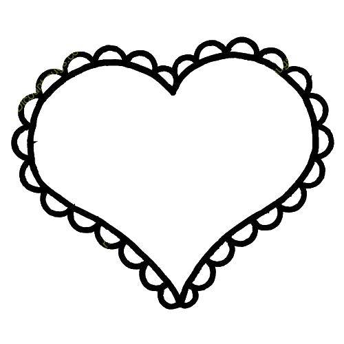 Раскраска сердечки сердце для девочек (сердце)