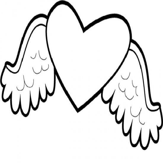 Раскраска с изображением сердечек (сердечки)