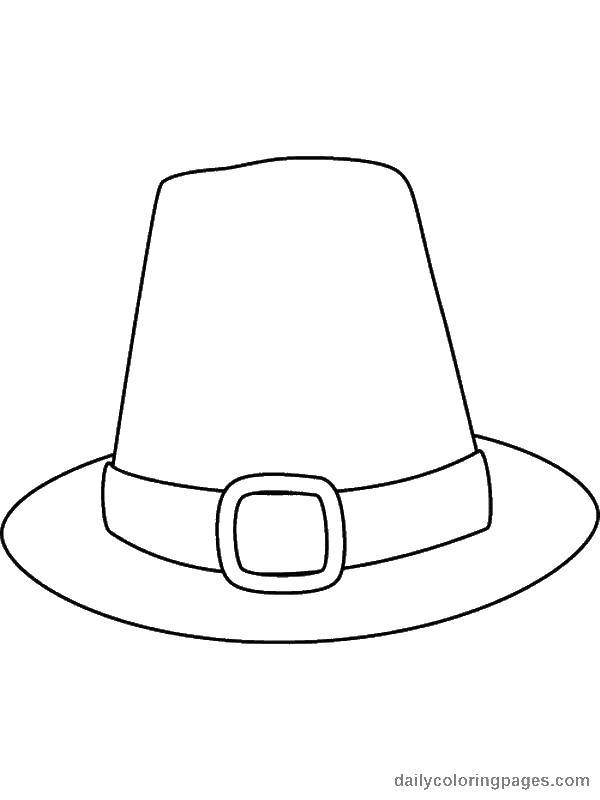 Раскраски Одежда шляпа для девочек (шляпа)