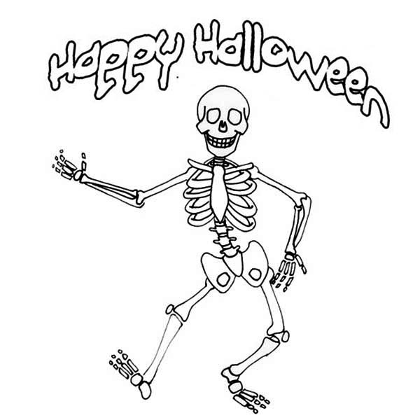 Раскраски скелетов для мальчиков на Хэллоуин (праздник)