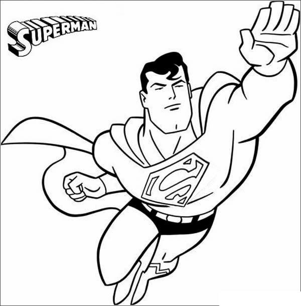 Супермен раскрашивает герб Метрополиса (Супермен)