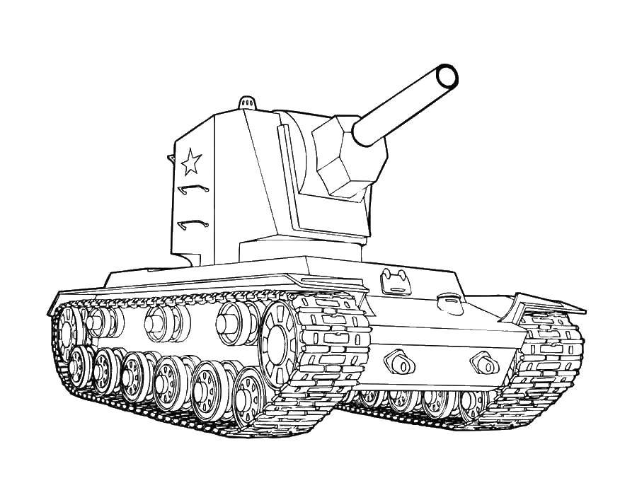 Военные раскраски танк для детей (военные)