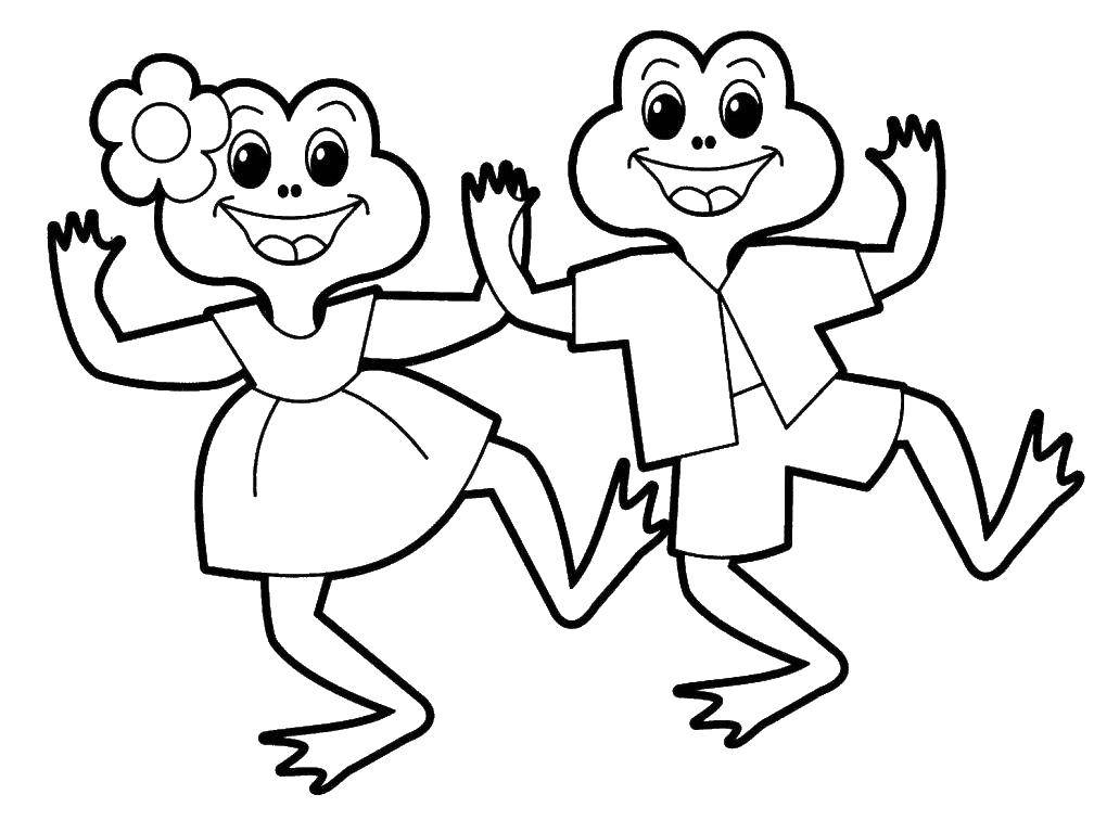 Раскраска Животные Рептилия, лягушка для мальчиков (Животные, лягушка)