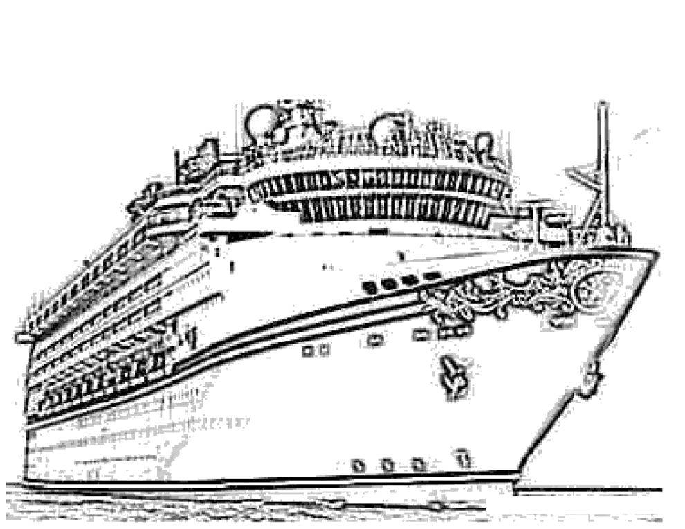 Раскраска с Титаником - морские приключения для детей (Титаник, приключения)